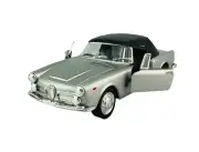 WELLY 1960 ALFA ROMEO SPIDER 2600 SILVER OLD TIMER 1:34 DIE CAST METAL MODEL NEW
