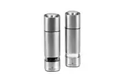 Salt and Pepper Mill Set, Stainless Steel Square - 15.5cm