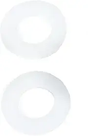 Flat Washer.M2- M20 White Black Nylon Plastic Flat Washer Plane Spacer Insulation Seals Gasket Ring, Firmly and Durable (Color : White, Inner Diameter : M20x38x3 (10pcs)) (Color : White, Size : M8x1