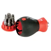Wiha 38045 Stubby Screwdriver SixOne Insert Bits Torx
