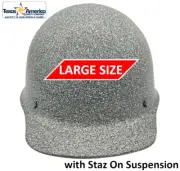 MSA Skullgard Large Cap Style with StazON Suspension - Custom Text White Stone