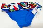 Bikini Bottom Blue Size 6 Bleu Rod Beattie Women's Lush Banded B573,879