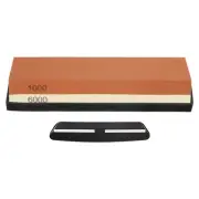 3pcs Knife Sharpening Stone Set 1000/6000 Grit Double-Sided, White/Red