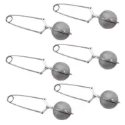 6 Pcs Tea Ball Infusers for Loose Teapot The Chain Fine Mesh Strainer