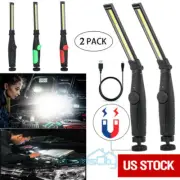 Magnetic Rechargeable COB LED Work Light Lamp Flashlight Inspect Folding Torch