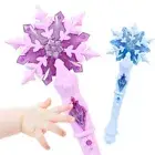Princess Light Up Snowflake Wand Glowing Sticks Glow Snowflake Wand Girl
