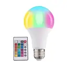 1/2/3X E27 RGB LED Light Bulb Screw Based 5W Color Changing With Remote Control
