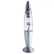MDI Metallic Motion Lava Lamp Home Decorative Mood Light Display 41cm Silver