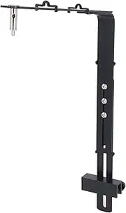 Aquarium Light Holder, Aluminum Alloy Adjustable Height Fish Tank Light Stand Easy to Install Versatile Compatibility Fish Tank Lighting Holder for Fish Tank Led Light (Black)