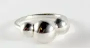 PANDORA | LIQUID SILVER TRIPLE BUBBLE RING ✪NEW✪ 190702 55 RARE RETIRED 925 ALE