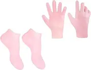 Housoutil Foot Skin Remover Socks Gloves Moisturizing Gloves Socks Dry Feet Socks Cracked Foot Socks 1 Set