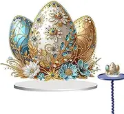 Painting Kits for Adults - Easter Eggs Crystal Painting Art - Double Sided Stand up Gem Painting Craft, Easter Crystal Painting, Special Shape for Adults