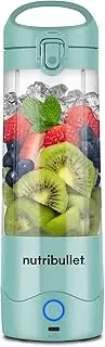 NutriBullet Portable Blender, Eggshell Blue, Blender, that mixes smoothies, protein shakes, party drinks & more on the go. 590ml Rechargeable Portable Blender USB-C, BPA-Free(NB07400LB)
