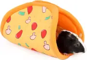 Guinea Pig Hideout Tunnel Cage Accessories For Small Pets Pizza Pattern