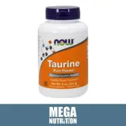 NOW Foods Taurine Pure Powder 227g Healthy Nervous System & Visual Function Veg
