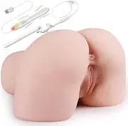 Sex Doll,19.84LB Life-Sized Sex Doll Ass Male Masturbator with Drying Stick& Heating Rod&Sex Doll Douche Washer Hose,Torso Hip Realistic Pocket Pussy Ass for Men Couples Vaginal Doggy (Fair Skin)