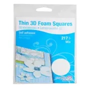 3L Scrapbook Adhesive Permanent Thin Pre-Cut 3D Foam Squares, Mixed Variety,