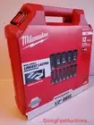 Milwaukee 49667011 Impact Socket 1/2" Drive Tool Set SAE Deep Well SHOCKWAVE