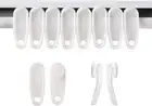 White Traverse Rod Slides Curtain Track Glider Hooks for Curtains(50 Pack)…