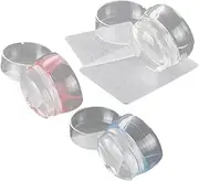 WOFASHPURET Complete Manicure Set: 3 Packs Nail Art Stamp Tool Nail Transfer Stampers French Stamper Scrapping Boards Lightweight Compact
