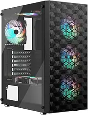 Mid-Tower E-ATX, ATX, M-ATX, ITX Computer Case, Tempered Glass Panel
