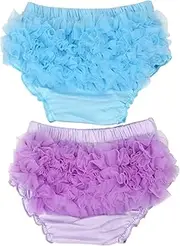 [HOOLCHEAN] Baby Infant Girls 2PCS Set Tulle Ruffle Bloomer