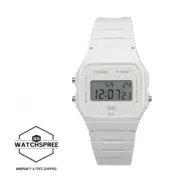 Casio Digital Pop Series Bio-Based White Resin Band Watch F91WB-7A F-91WB-7A