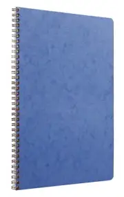 Age Bag Spiral Notebook A4 Lined Blue