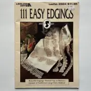 Leisure Arts Leaflet #2924 Crochet Pattern Book 111 Easy Edgings Top to Bottom