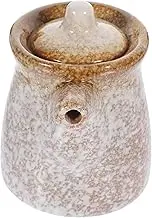 CRILSTYLEO Elegant Japanese Ceramic Sauce Bottle Gold Edged Soy Sauce Dispenser Compact Size Condiment Jar