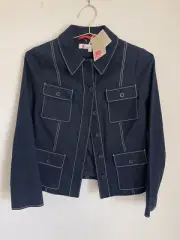 BODEN Wheatley Topstitch Jacket Size 4 NWT