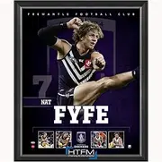 Nat Fyfe Fremantle Dockers F.c. Captain Official Licensed Afl Print Framed