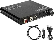 Convertidor DAC de 192 KHz Convertidor de Audio Digital a analógico Toslink Coaxial a Adaptador de Audio estéreo AUX de 3,5 mm para TV DVD PS3 PS 4 TV Box Amplificador, X-Box,