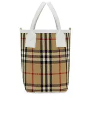 Burberry Embroidered Canvas Mini London Handbag