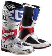 Gaerne SG-12 Motocross Boots 2017, white-red-blue, Size 43 White Red Blue
