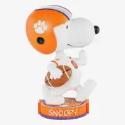 Snoopy Clemson Tigers Peanuts Bighead Bobblehead NCAA College