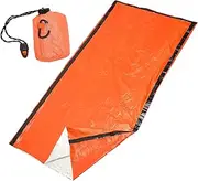 Parliky Survival Bag Sleep Bag Compact and Portable Emergency Kit for Outdoor Travel Whistle