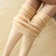 Plain / Stirrup Tights Fleece Lining - Stirrup - Nude - 300g