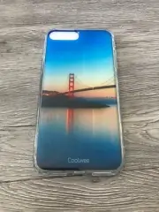 Coolwee iPhone 7 Plus case,iPhone 8 Plus Case San Francisco Bridge. Clear