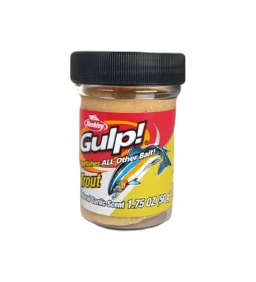 Berkley Powerbait Glitter - Trout Dough Chunky Cheese, garlic scent