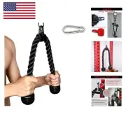 Tricep Rope 27 & 36 inches 2 Colors Fitness Attachment Cable Machine Pulldown...