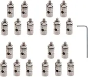 20 PCS Dia 1.3mm Adjustable RC Airplane Pushrod Connector Linkage Stopper for Model Aircraft DIY Parts