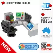 Genuine LEGO® "Space Command Desk" Computers, Controls, Chair [MOC] NEW