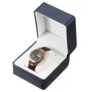 1 Slot Watch Travel Case Watch Storage Box Organizer, Blue