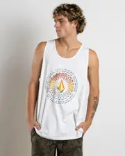 [Volcom] Volcom Men's Sol'd Out Tank Top Top in White Size XL XL White