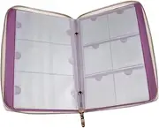 KONTONTY 24/48 Slot Nail Art Stamping Plate Holder Bag Manicure Printing Template Pouch Stamping Plate Storage Case