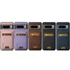 Suteni H02 Series Litchi grain Phones Case Credit Card Holder PU Leather Back