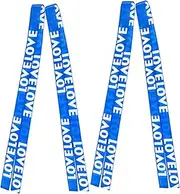 Sosoport 4Pcs Helmet Streamers Bright Ribbons for Bike Scooter Decorations Easy to Install Tassels for Fun and Joyful Lightweight Design for Helmets