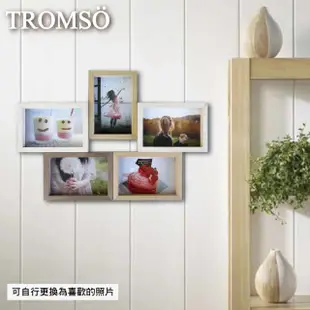 【TROMSO】德卡實木皮立體積木5入相框組(組合相框5框組)