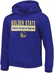 Outerstuff Golden State Warriors Boys Size 4-18 Wordmark Team Logo Pullover Fleece Hoodie